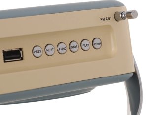 Retro Radio RR-7302 Bluetooth AUX USB AM FM Styl Vintage Przenośne Niebieskie 9