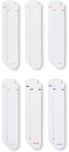 Nike Skarpety długie 6-PAK Everyday Plus Cushioned Białe Dri-FIT r M / 38-42 2