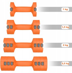 HMS HL03 HANTLE regulowane pomarańczowy 2 x 2.5 KG 4