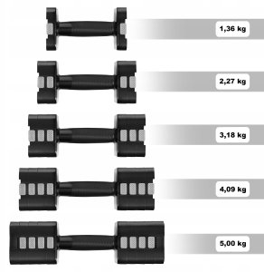 HMS HL02 HANTLE regulowane czarny 2 x 5 KG 6