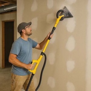 SZLIFIERKA DO GIPSU ŻYRAFA ODKURZACZ PRZEMYSŁOWY AUTOMATYCZNY OTRZĄSAC 5