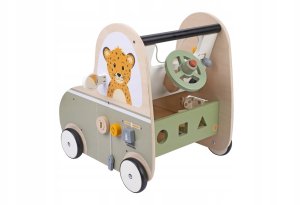 Chodzik pchacz edukacyjny drewniany 5