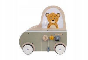 Chodzik pchacz edukacyjny drewniany 6