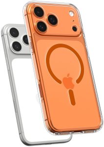 Spigen ULTRA HYBRID MAG MAGSAFE IPHONE 17 PRO MAX CLEAR/ORANGE 5
