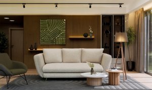 Malys Group SOFA SARIS beżowy noga złota 3