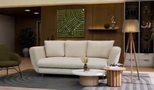 Malys Group SOFA SARIS beżowy noga złota 5