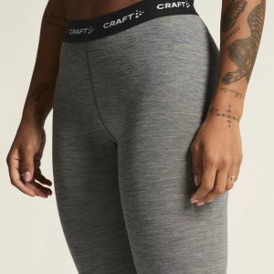 Craft Damska bielizna termoaktywna zestaw góra dół bluza koszulka legginsy spodnie WOOL MERINO rozmiar L 8