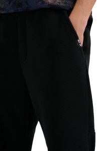 Spodnie dresowe 4F polarowe Sportowe męskie czarne XXXL 3