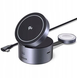 Ładowarka Ugreen Magnetyczna ładowarka 3in1 25W USB-C W712 (czarna) 3
