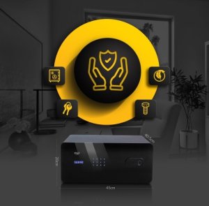 Sejf szufladowy z panelem dotykowym i czytnikiem linii papilarnych 163