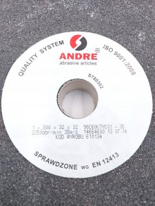 ANDRE ŚCIERNICA PŁASKA 300mm x 32mm x 32mm 98C60K7VC01-35 CZARNA "TYP 1" 3