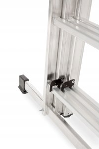 AWTools AWTOOLS DRABINA ALUMINIOWA BASIC 3x10 STOPNI 150kg 11