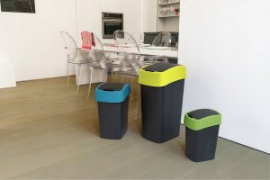 CURVER KOSZ NA ŚMIECI  "FLIP BIN" 25L   /CZARNY/ ZIELONY 2