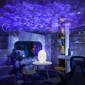 PROJEKTOR GWIAZD LAMPKA NOCNA RZUTNIK LED JAJO DINOZAURA LASEROWY GŁOŚNIK 3