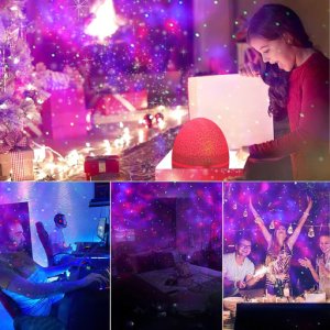 PROJEKTOR GWIAZD LAMPKA NOCNA RZUTNIK LED JAJO DINOZAURA LASEROWY GŁOŚNIK 4