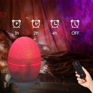 PROJEKTOR GWIAZD LAMPKA NOCNA RZUTNIK LED JAJO DINOZAURA LASEROWY GŁOŚNIK 6