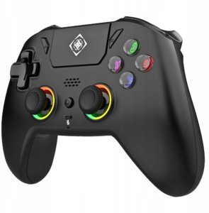 Pad Deltaco PS5 Controller wireless RGB Hall-Effect czarny 2