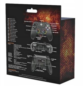 Pad Deltaco PS5 Controller wireless RGB Hall-Effect czarny 7