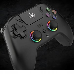 Pad Deltaco PS5 Controller wireless RGB Hall-Effect czarny 10