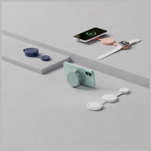 Ładowarka indukcyjna Bazic GoMag Trio 2 3w1 15W magnetyczna do iPhone/Watch/AirPods szara 5