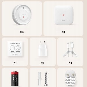 X-Sense Inteligentny czujnik dymu WLAN z uchwytem magnetycznym XS0D-MR61 11