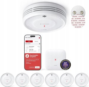 X-Sense Inteligentny czujnik dymu WLAN z uchwytem magnetycznym XS0D-MR61 5