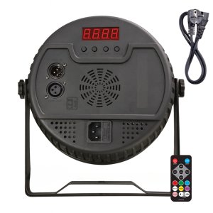 LIGHT4ME HEX PAR RING reflektor sceniczny efekt oświetleniowy DMX 18x6W RGBWA+UV LED+30x0,3W 5