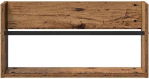 vidaXL Regał na gazety z półką w stylu vintage 60 x 12 x 30 cm 5