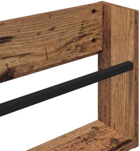 vidaXL Regał na gazety z półką w stylu vintage 60 x 12 x 30 cm 8