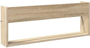 vidaXL Regał na gazety z półką dąb sonoma 80 x 12 x 30 cm 7