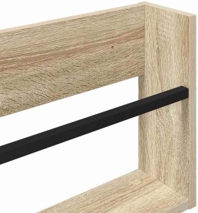 vidaXL Regał na gazety z półką dąb sonoma 80 x 12 x 30 cm 8