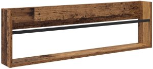 vidaXL Regał na gazety z półką w stylu vintage, 100 x 12 x 30 cm 2