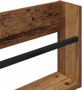 vidaXL Regał na gazety z półką w stylu vintage, 100 x 12 x 30 cm 8