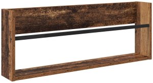 vidaXL Regał na gazety z półką w stylu vintage 80 x 12 x 30 cm 2