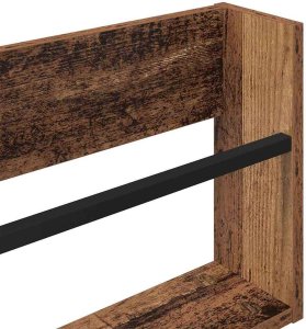 vidaXL Regał na gazety z półką w stylu vintage 80 x 12 x 30 cm 8