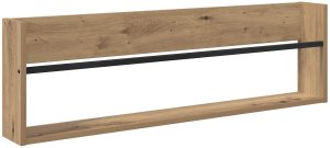 vidaXL Regał na gazety z półką dębową rzemieślniczą 100 x 12 x 30 cm 2