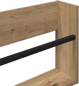 vidaXL Regał na gazety z półką dębową rzemieślniczą 100 x 12 x 30 cm 8