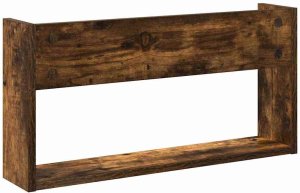 vidaXL Regał na gazety z półką wędzony dąb 60 x 12 x 30 cm 7