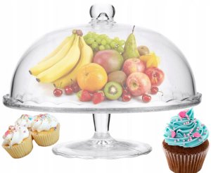 Lumarko PATERA ZE SZKLANĄ POKRYWĄ FI 29 cm WYS.21 cm *8041 13