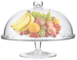 Lumarko PATERA ZE SZKLANĄ POKRYWĄ FI 29 cm WYS.21 cm *8041 4