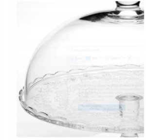 Lumarko PATERA ZE SZKLANĄ POKRYWĄ FI 29 cm WYS.21 cm *8041 10