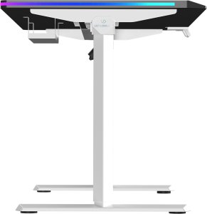 Biurko Ultradesk QUEST Czarno-Białe 140 cm x 70 cm Szare nogi 11