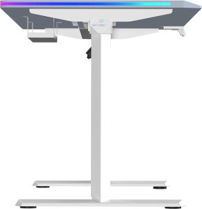 Biurko Ultradesk QUEST Szaro-Białe 140 cm x 70 cm Białe nogi 11
