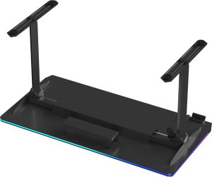 Biurko Ultradesk QUEST Czarne 140 cm x 70 cm Czarne nogi 9