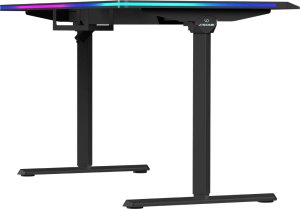 Biurko Ultradesk QUEST Czarne 140 cm x 70 cm Czarne nogi 11