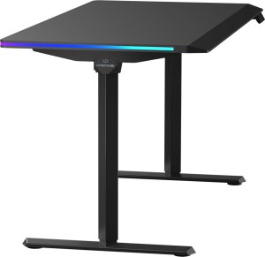 Biurko Ultradesk QUEST Czarne 140 cm x 70 cm Czarne nogi 12
