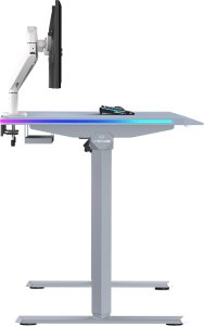 Biurko Ultradesk QUEST Szare 140 cm x 70 cm Szare nogi 8