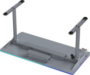 Biurko Ultradesk QUEST Szare 140 cm x 70 cm Szare nogi 9