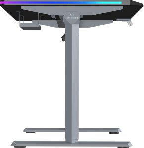 Biurko Ultradesk QUEST Szaro-Czarne 140 cm x 70 cm Szare nogi 11