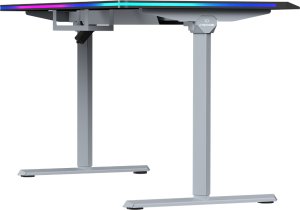 Biurko Ultradesk QUEST Szaro-Czarne 140 cm x 70 cm Szare nogi 12
